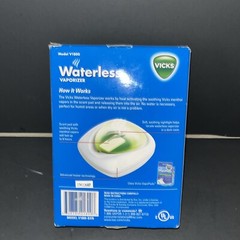 Vicks Waterless Tabletop Menthol Vaporizer + 5 Replacement Scent Pads Nightlight