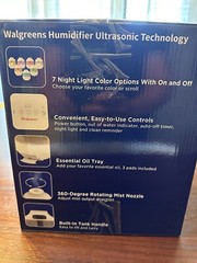 Humidifier Ultrasonic Technology Visibile Cool Mist Whisper Quiet Essential Oil