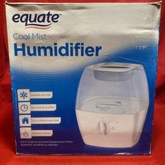 Equate Invisible Cool Mist Humidifier 1.1 Gallon Up to 24hr Run w/ Box