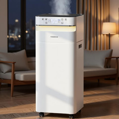 5.8Gal Cool Mist Humidifier for Large Rooms with Night Light, White