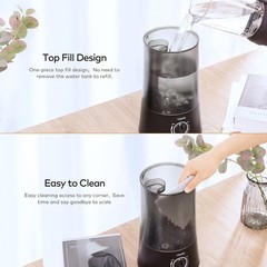 4L Cool Mist Ultrasonic Humidifier & Oil Diffuser – Whisper Quiet for Baby