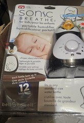 Penguin Bell and Howell SonicBreathe Ultrasonic Personal Humidifier Water Bottle