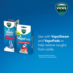 Vicks Warm Moisture Humidifier VWM845 1 Gallon Filterless White Blue *NEW