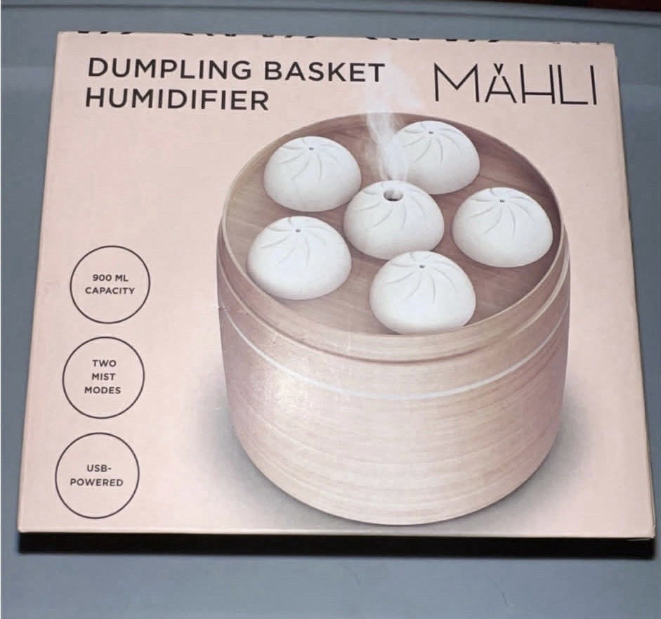 Mahli Dumpling Basket Humidifier 900 ML Cap. 2 Mist Modes USB Powered Quiet