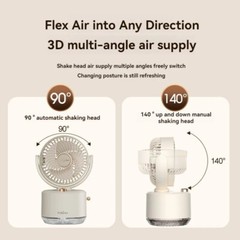 2 in 1 Mini Portable USB Electric Foldable Cooling Fan With Air Humidifier
