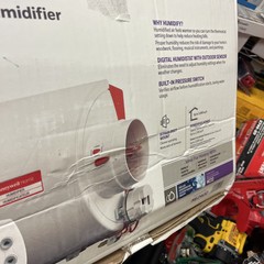 HE240D 16 Gal Flow-Through Bypass Whole House Humidifier Missing Thermostat READ