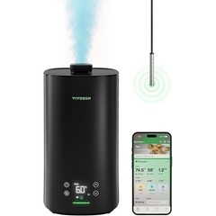 Ultrasonic Humidifier Smart Control Whisper-Quiet Plant Friendly Adjustable Mist