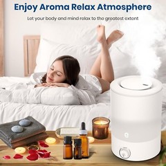 Esemoil Humidifiers for Bedroom, 2.5L Cool Mist Ultrasonic Air Humidifier