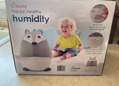 Nib 3-in-1 Cool Mist Humidifier Aroma Diffuser & Night Light Kids Baby Fox Decor