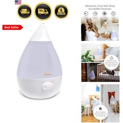 Ultrasonic Cool Mist Humidifier for Bedroom, Baby Nursery, Kids Room, Plants,…
