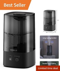 Quiet 4.5L Humidifier for Baby and Plants with Adjustable Mist