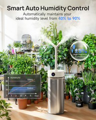 Stainless Steel Humidifier, 8L/2.1Gal Cool Mist Humidifiers for Bedroom, Easy to