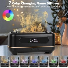 Flame Humidifier with Digital Display Clock Brand NEW