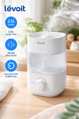 LEVOIT Classic 160 Top Fill Humidifier – 2.5L | 28dB Quiet | 25H Runtime | Auto