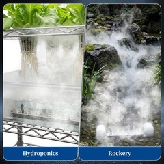 12 Head Ultrasonic Mist Maker Fogger 9000ml/h | 400W Waterproof Atomizer for Pon
