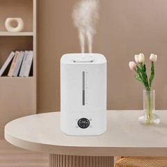 6L Warm and Cold Mist Humidifier, 280ml/h White Ultrasonic Cool Mist Humidifier