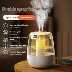 2-Pack 1.3L Dual Spray Humidifier – Ultrasonic, Cool Mist for Bedroom/Office