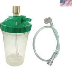 Lightweight 6 LPM Humidifier Bottle and 15-Inch Adapter Tubing Set for Home Use
