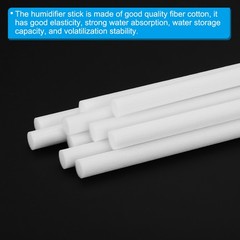 10Pcs Cotton Filter Sticks humidifier stick White (4.72” x 0.28”)