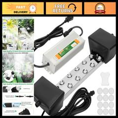 12 Head Ultrasonic Mist Maker, 400W Waterproof Fog Humidifier, Atomizer for Plan