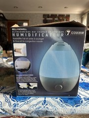 Bell Howell Ultrasonic Color Changing Humidifier 7 Color