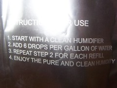 HUMIDIPURE Natural Concentrate 200 Day Humidifier Treatment Additive 1 oz Bottle
