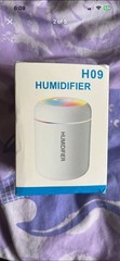 H09 Mini Cool Mist Humidifier 180mL Portable USB 5V LED Lights White/Black