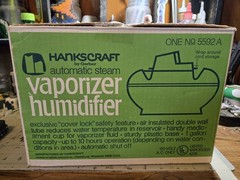 Vintage Hankscraft By Gerber Vaporizer/Humidifier Model 5592 Color Beige