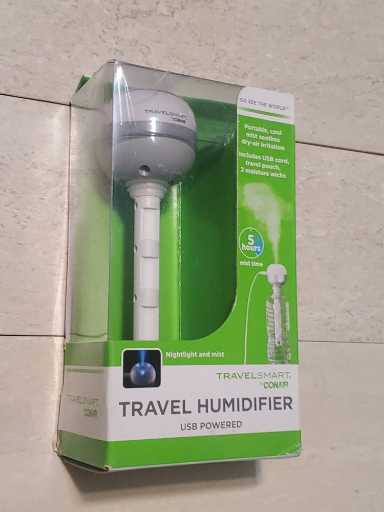 Travelsmart By Conair Travel Humidifier. Cold and flu relieve.