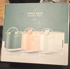Space Bear M318 300ml Tabletop/Compact Cool Mist Humidifier Night Light Portable