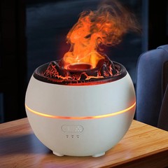 Flame Volcano Humidifier USB Plug-in Volcano Aromatherapy Sprayer Ultrasonic Ato