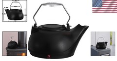 Whistling 1.8L Cast Iron Humidifying Kettle with Cool Touch Chrome Handle