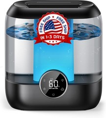 Humidificadores de 6 l para dormitorio, vapor caliente y frío inteligente para..