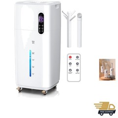 26L/5.7Gal Humidifier Large Room 3000 ft², Supersized Cool Mist, 38H Quiet Hu…