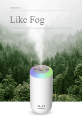 Small Humidifier, 350Ml Small Humidifiers for Bedroom, Portable Humidifier, LED