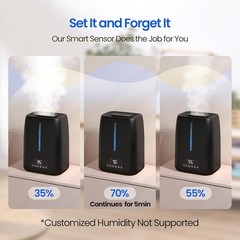 Top Fill Humidifier 6L Auto Mode Cool Warm Mist Quiet Sleep Aromatherapy New