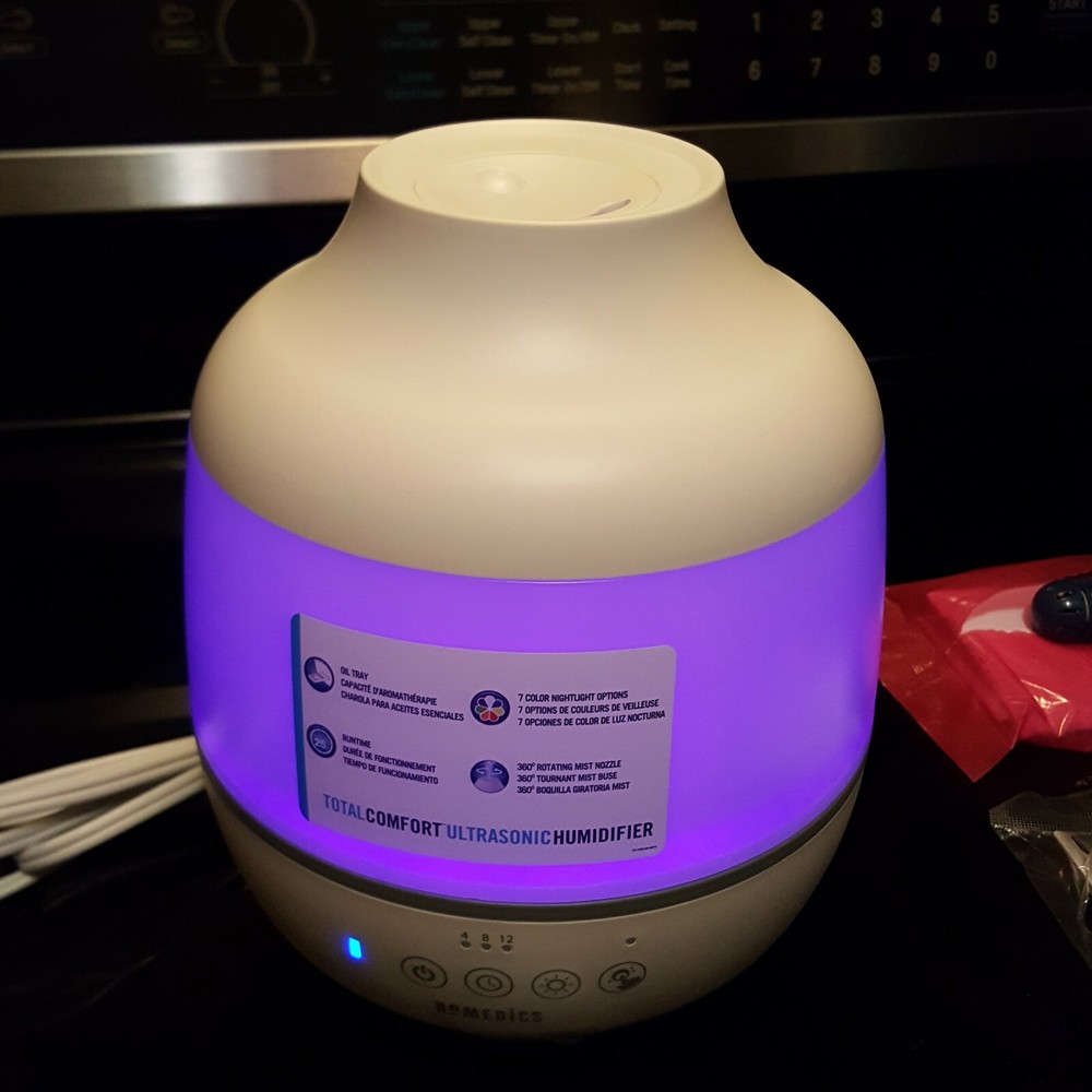 HoMedics Total Comfort 360 Cool Mist Ultrasonic Humidifier with Aromatherapy