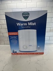 Vicks Warm Mist Humidifier 1 Gallon Medium/Large Room Capacity Vaposteam & Pads
