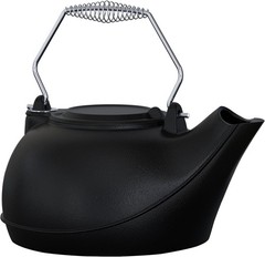 Whistling 1.8L Cast Iron Humidifying Kettle with Cool Touch Chrome Handle