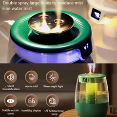 Quiet Night 1500ML Humidifier – Soft Light,280ml/h Fog & Blue Sterilization