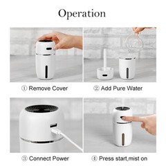 LED Ultrasonic Aroma Humidifier Essential Oil Diffuser Aromatherapy Air Purifier