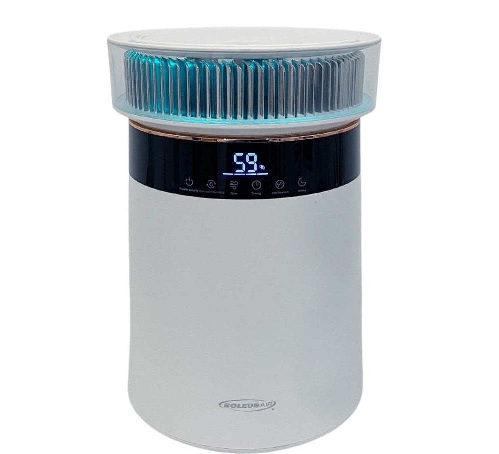 Soleus Air Hydro-Pure Air-Purifying Humidifier | Quiet Cool Mist Humidifier