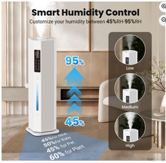 Humidifiers for Bedroom – GloryAir 2.38Gal/9L Top Fill Cool Mist Humidifier