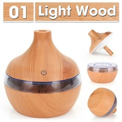 Home Wood Grain Air Humidifier Purifier Aroma Diffuser USB Ultrasonic Cool Mist