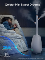 Humidifiers for Bedroom Large Room Home, 5L Quiet Cool Mist Top Fill Humidifier