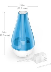 Pure Enrichment Mistaire Studio Ultrasonic Cool Mist Humidifier for Small