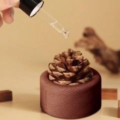 2Pcs Passive Diffuser, Essential Oil Brown, White