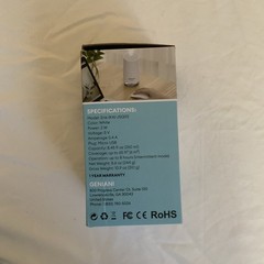 Mini Cool Mist Humidifier 8.45 ft.oz/ 250ml – White – Geniani -New Sealed