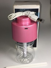 Pink Mini Portable Blue Bottle Cap Air Humidifier With USB Cable for Office/Home