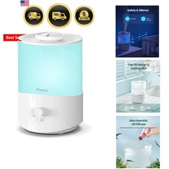 Humidifiers for Bedroom Large Room, 2.5L Cool Mist Humidifier with Essential …